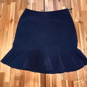Tommy Hilfiger Ruffled Navy Blue Skirt